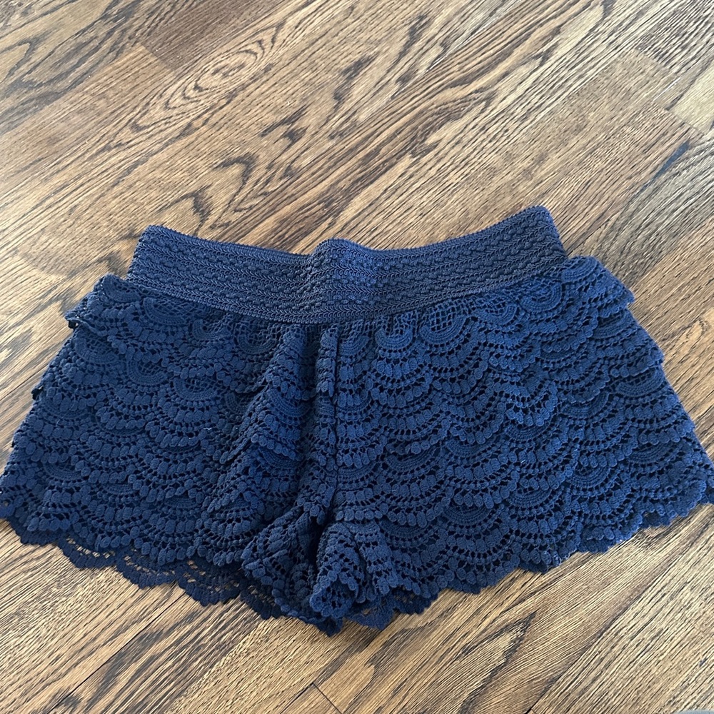 Super Cute American Rag Dark Blue Crochet  Shorts